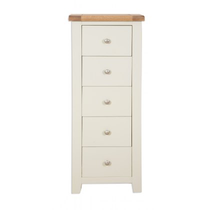 Beachcroft Cream 5 Drawer Tall Chest