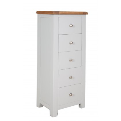 Beachcroft 5 Drawer Tall Chest in Slate