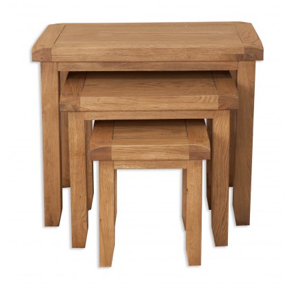 Beachcroft Nest of Tables in Rustic Oak