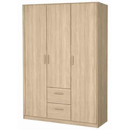 Racquel 3 Door 2 Drawer Wardrobe