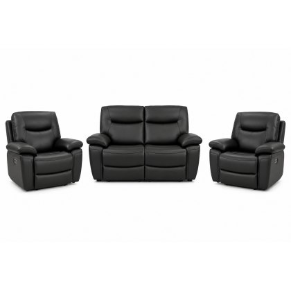 Lavada 2 Seater Power Recliner & 2 Power Recliner Arm Chairs