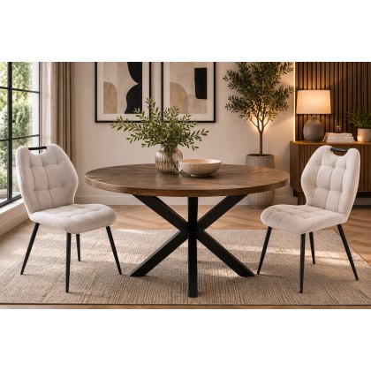 Natalie Dining Table with 2 Ally Chairs