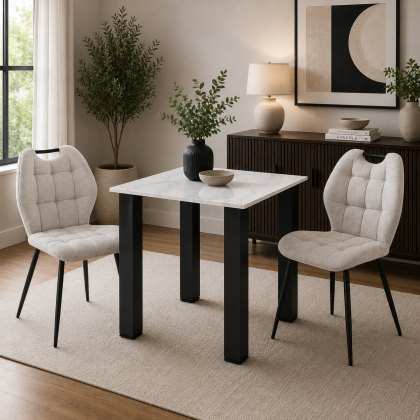 Candice Dining Table with 2 Ada Chairs