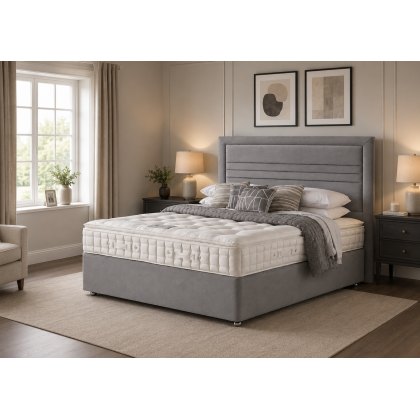 5ft Hypnos Pillow Comfort Calm Mattress with a Front Open Ottoman Base and Headboard