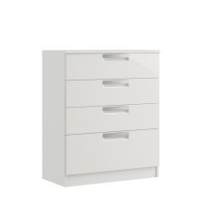 Miley High Gloss 4 Drawer Chest (1 Deep Drawer) Miley High Gloss 4 Drawer Chest (1 Deep Drawer)