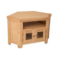 Beachcroft Light Oak Glazed TV Cabinet