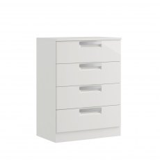 Miley High Gloss 4 Drawer Midi Chest Miley High Gloss 4 Drawer Midi Chest