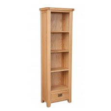 Beachcroft Light Oak Slim Bookcase