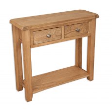 Beachcroft Rustic 2 Drawer Console Table