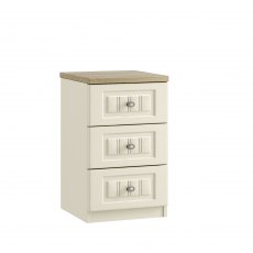 Palma 3 Drawer Bedside