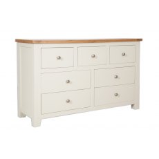 Beachcroft Cream 7 Drawer Wide Chest