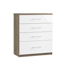 Cologne 4 Drawer Chest (1 Deep Draw)
