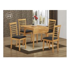 Harleston Square Drop Leaf Dining Set Light Oak (4 Chairs) Harleston Square Drop Leaf Dining Set Light Oak (4 Chairs)