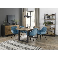 Invictus 4-6 Dining Table Set (Dali Chairs in Blue) Invictus 4-6 Dining Table Set (Dali Chairs in Blue)
