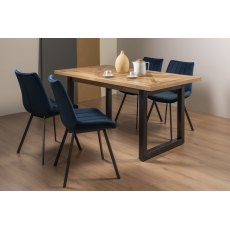 Invictus 4-6 Dining Table Set (Fontana Chairs in Blue) Invictus 4-6 Dining Table Set (Fontana Chairs in Blue)
