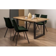 Invictus 4-6 Dining Table Set (Fontana Chairs in Green) Invictus 4-6 Dining Table Set (Fontana Chairs in Green)