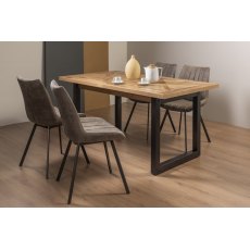 Invictus 4-6 Dining Table Set (Fontana Chairs in Tan) Invictus 4-6 Dining Table Set (Fontana Chairs in Tan)
