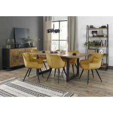 Invictus 6-8 Dining Table Set (Dali Mustard Chairs) Invictus 6-8 Dining Table Set (Dali Mustard Chairs)