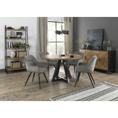 Invictus Circular Dining Table Set (Dali Grey Chairs) Invictus Circular Dining Table Set (Dali Grey Chairs)