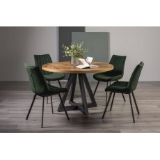 Invictus Circular Dining Table Set (Fontana Green Chairs) Invictus Circular Dining Table Set (Fontana Green Chairs)