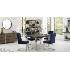 Trevino 4-6 Dining Table Set (Cantilever Blue) Trevino 4-6 Dining Table Set (Cantilever Blue)