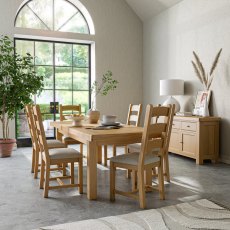 Newmarket Large Extending Dining Table (Chairs)