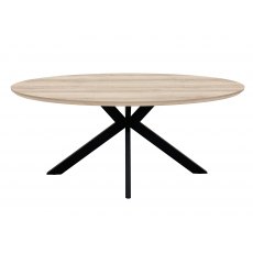 Miranda Oval Table 2.2m with Ochre Nardia Chairs