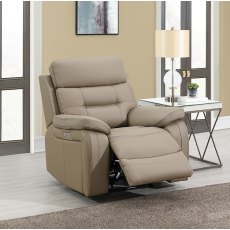 Belair Reclining Arm Chair in Taupe