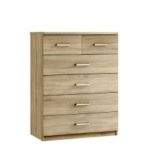 Montreal 4+2 Drawer Bedside