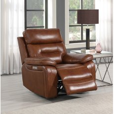 Belair Reclining Arm Chair in Tan