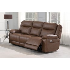 Tamara 3 Seater Recliner in Chestnut