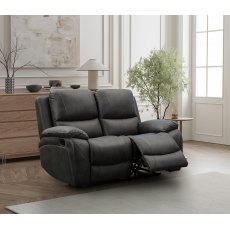 India 2 Seater Manual Recliner in Charcoal