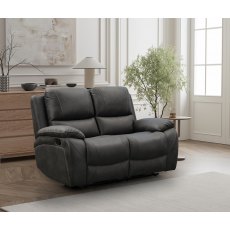 India 2 Seater Manual Recliner in Charcoal