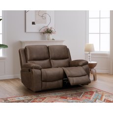 India 2 Seater Manual Recliner in Chocolate