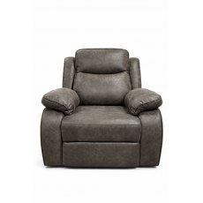 Morgan Manual Recliner Arm Chair in Charcoal Grey