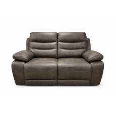 Maddison 2 Seater Manual Recliner in Charcoal Grey