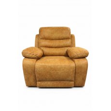 Maddison Manual Recliner in Tobacco Brown