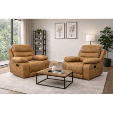 Maddison Manual Recliner in Tobacco Brown
