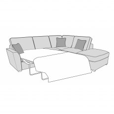 Faye Modular Corner Sofa Bed