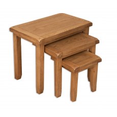 Beachcroft Nest of Tables in Rustic Oak Beachcroft Nest of Tables in Rustic Oak