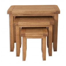 Beachcroft Nest of Tables in Rustic Oak Beachcroft Nest of Tables in Rustic Oak