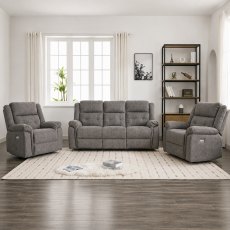 Venice 3 Seater Power Recliner & 2 Power Recliner Chairs Venice 3 Seater Power Recliner & 2 Power Recliner Chairs