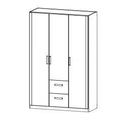 Racquel 3 Door 2 Drawer Wardrobe Racquel 3 Door 2 Drawer Wardrobe