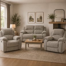 Mia 2 Seater Power Recliner & 2 Power Recliner Arm Chairs Mia 2 Seater Power Recliner & 2 Power Recliner Arm Chairs
