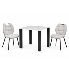 Candice Dining Table with 2 Ada Chairs Candice Dining Table with 2 Ada Chairs