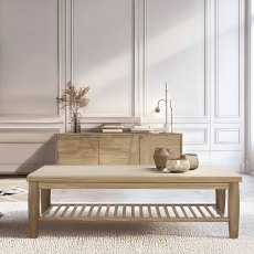 Devonshire Oak Coffee Table With Shelf Devonshire Oak Coffee Table With Shelf