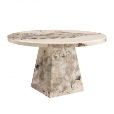 Artist Round Dining Table in Mottled Mocha Artist Round Dining Table in Mottled Mocha