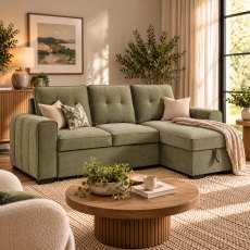 Tavern Corner Group Sofa Bed in Sage