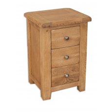 Beachcroft Rustic 3 Drawer Bedside