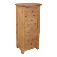 Beachcroft Rustic 5 Drawer Tall Chest